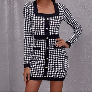 NWOT   Black and White Dress